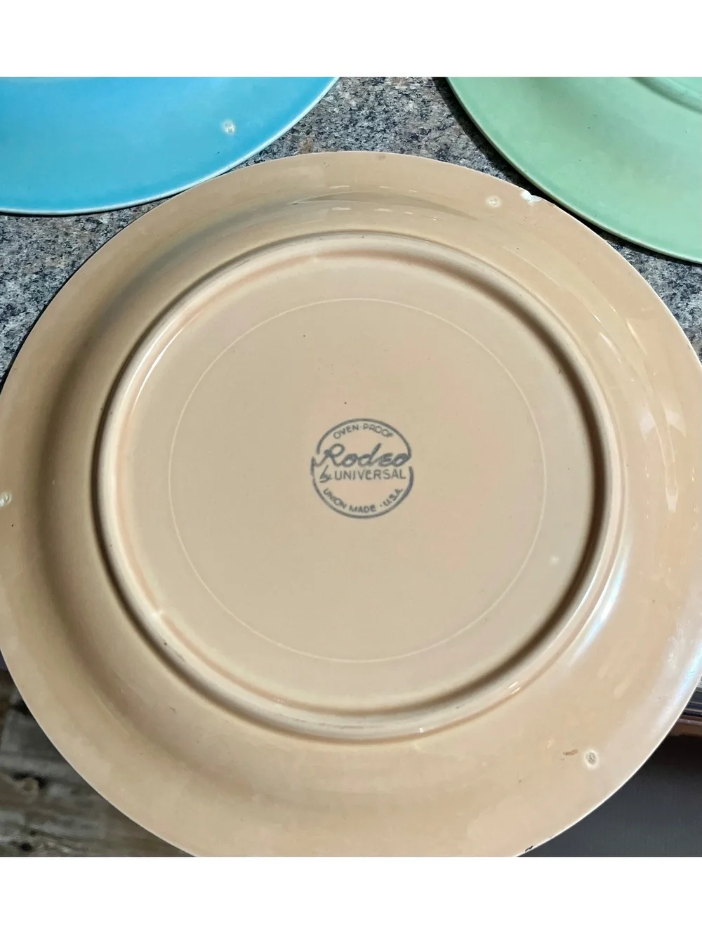 3 Vtg Universal Potteries Rodeo 10